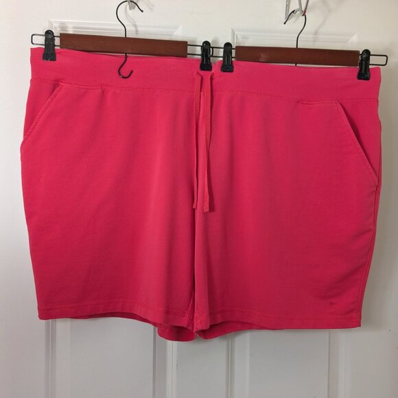 New! Plus Size 4x Danskin Bright Pink Shorts - Picture 1 of 2
